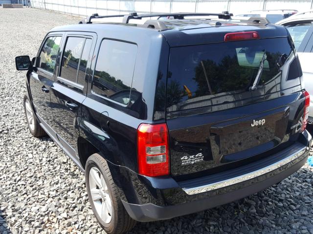 1C4NJRCB1ED684884 - 2014 JEEP PATRIOT LI BLACK photo 3