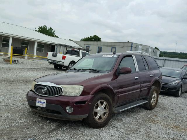 5GADS13S062321727 - 2006 BUICK RAINIER CX RED photo 2