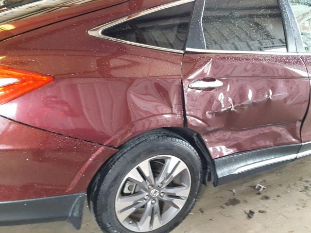 5J6TF1H5XEL002632 - 2014 HONDA CROSSTOUR BURGUNDY photo 9