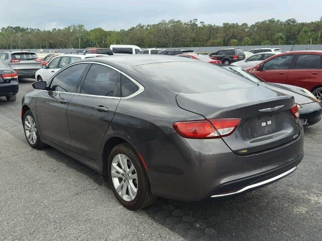 1C3CCCAB0FN718444 - 2015 CHRYSLER 200 LIMITE GRAY photo 3