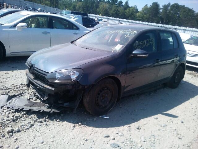 WVWDB7AJ3CW278484 - 2012 VOLKSWAGEN GOLF BLUE photo 2