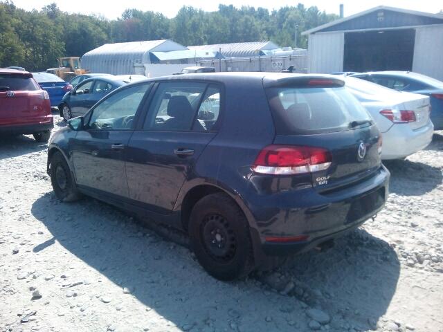 WVWDB7AJ3CW278484 - 2012 VOLKSWAGEN GOLF BLUE photo 3