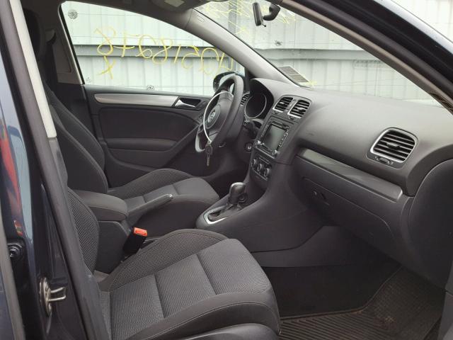 WVWDB7AJ3CW278484 - 2012 VOLKSWAGEN GOLF BLUE photo 5
