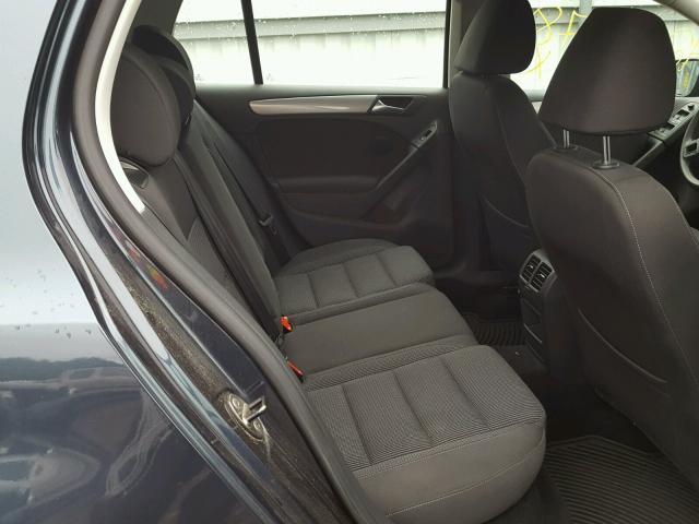 WVWDB7AJ3CW278484 - 2012 VOLKSWAGEN GOLF BLUE photo 6