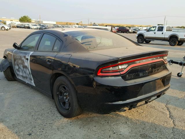 2C3CDXAG9GH281148 - 2016 DODGE CHARGER PO BLACK photo 3