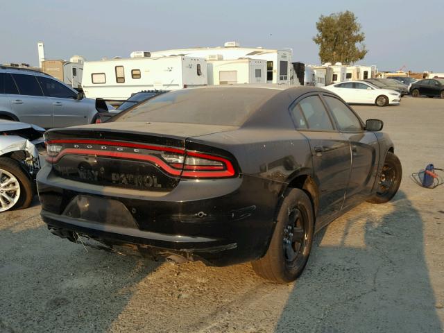 2C3CDXAG9GH281148 - 2016 DODGE CHARGER PO BLACK photo 4