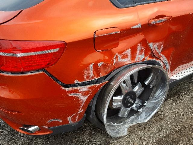 5UXFG43568LJ36100 - 2008 BMW X6 XDRIVE3 ORANGE photo 9