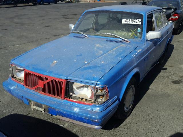 YV1AS8813N1473512 - 1992 VOLVO 240 BASE BLUE photo 2