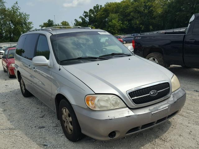 KNDUP132656734078 - 2005 KIA SEDONA EX GRAY photo 1