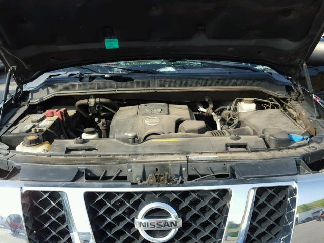 1N6BA0ED2AN315627 - 2010 NISSAN TITAN XE BLACK photo 7