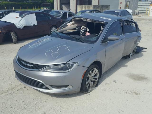 1C3CCCAB2FN579238 - 2015 CHRYSLER 200 LIMITE SILVER photo 2