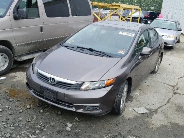 19XFB2F93CE301847 - 2012 HONDA CIVIC EXL 银色 照片 2