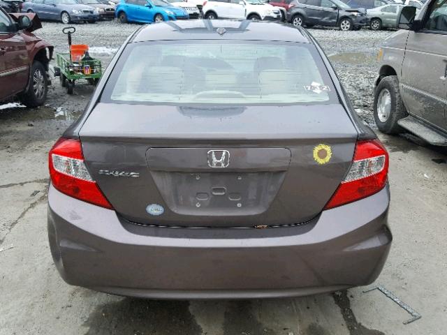 19XFB2F93CE301847 - 2012 HONDA CIVIC EXL 银色 照片 9
