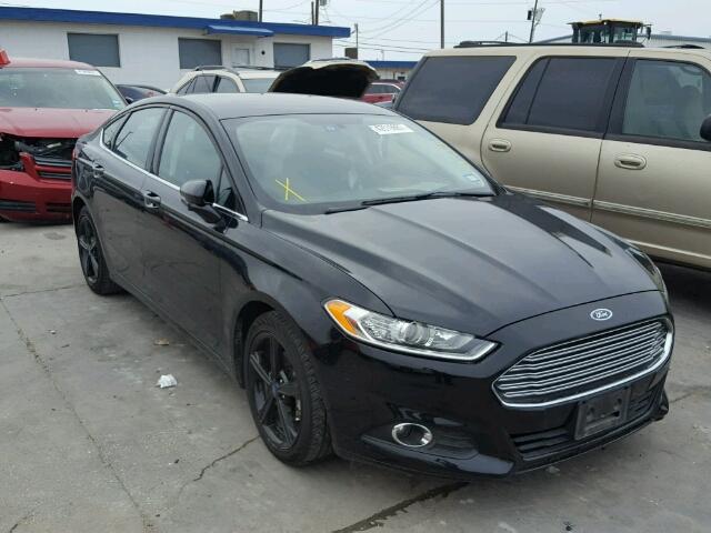 3FA6P0H70GR132859 - 2016 FORD FUSION SE BLACK photo 1