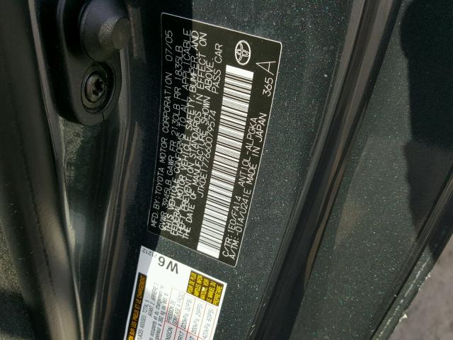 JTKDE177660079574 - 2006 TOYOTA SCION TC 灰色 照片 10