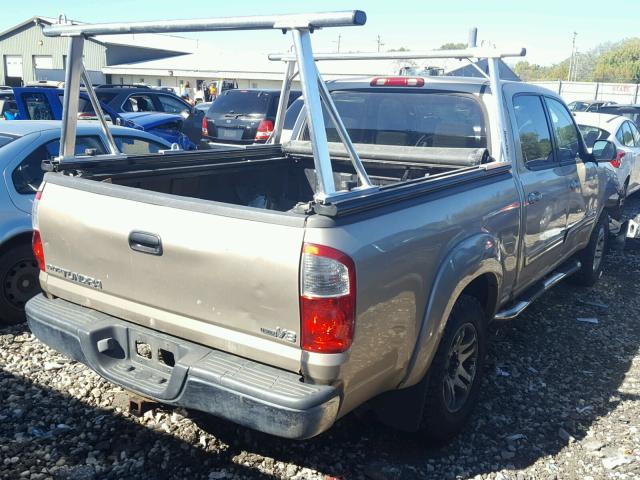 5TBET34155S491082 - 2005 TOYOTA TUNDRA BEIGE photo 4