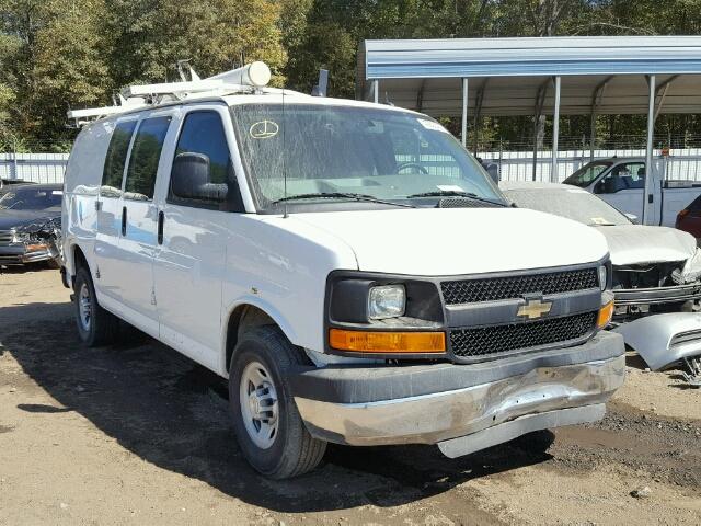 1GCWGFCA7E1915202 - 2014 CHEVROLET EXPRESS G2 WHITE photo 1