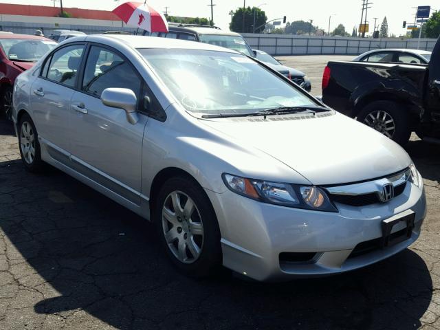 2HGFA1F57AH583424 - 2010 HONDA CIVIC LX SILVER photo 1