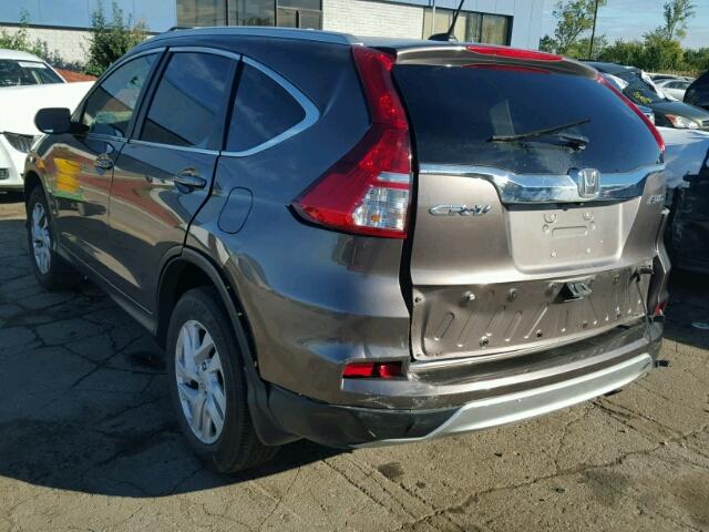 2HKRM4H74FH600066 - 2015 HONDA CR-V BROWN photo 3