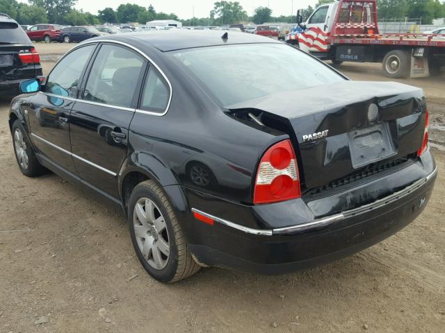 WVWRH63B23P341265 - 2003 VOLKSWAGEN PASSAT GLX BLACK photo 3