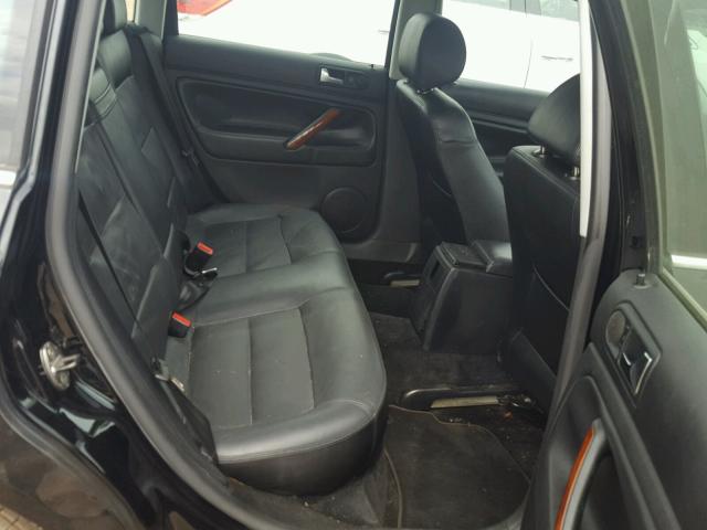 WVWRH63B23P341265 - 2003 VOLKSWAGEN PASSAT GLX BLACK photo 6