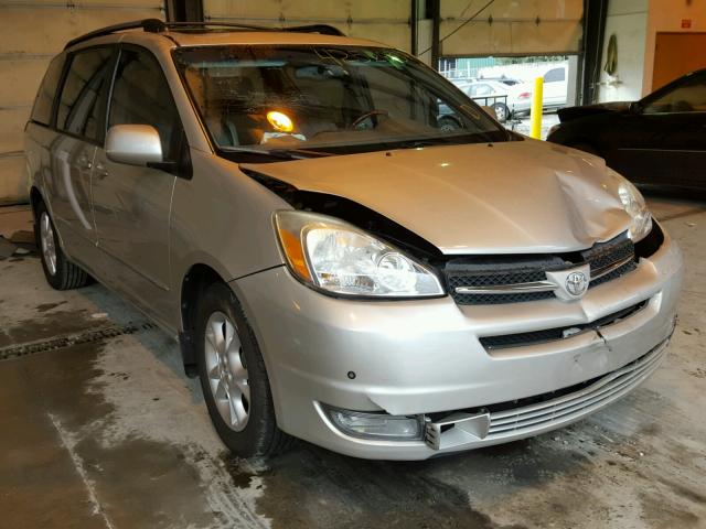 5TDZA22C54S019279 - 2004 TOYOTA SIENNA XLE SILVER photo 1