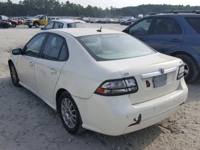 YS3FB49Y081109545 - 2008 SAAB 9-3 2.0T WHITE photo 3