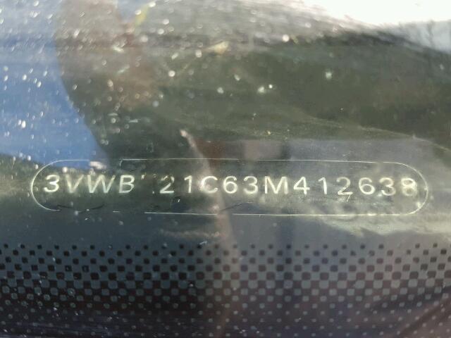 3VWBK21C63M412638 - 2003 VOLKSWAGEN NEW BEETLE 银色 照片 10