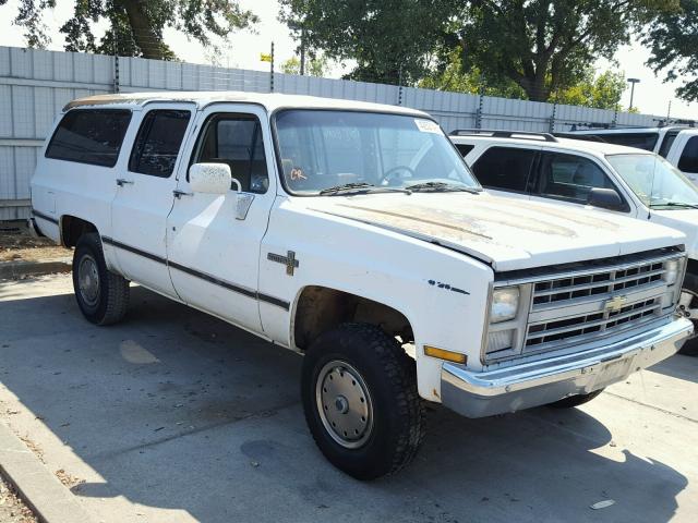 1GNGV26K7HF174295 - 1987 CHEVROLET SUBURBAN V WHITE photo 1