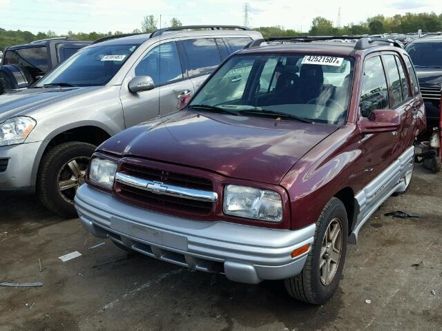 2CNBE634426903978 - 2002 CHEVROLET TRACKER LT MAROON photo 2