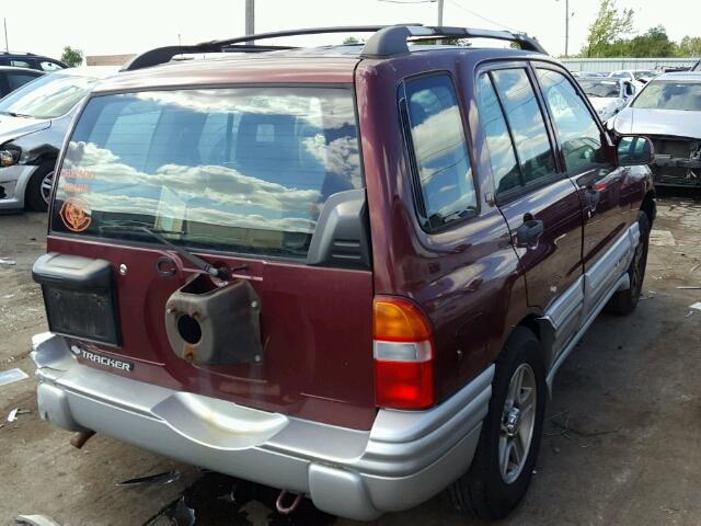 2CNBE634426903978 - 2002 CHEVROLET TRACKER LT MAROON photo 4