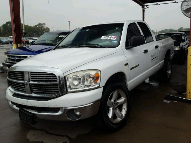 1D7HU18267S204518 - 2007 DODGE RAM 1500 S WHITE photo 2