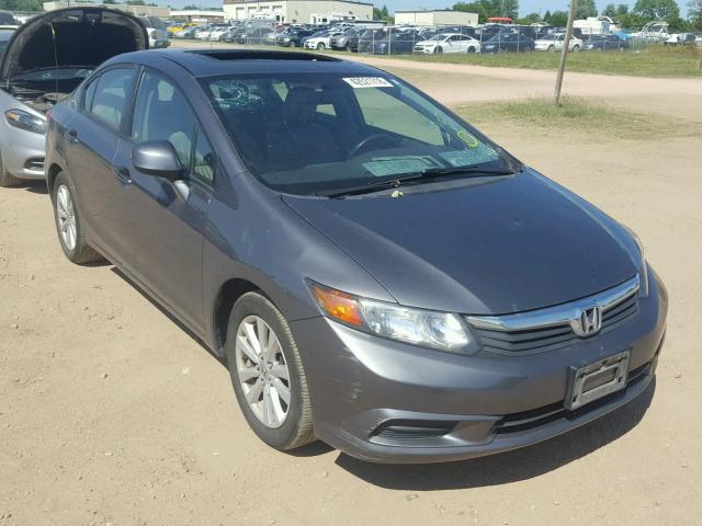 19XFB2F97CE053845 - 2012 HONDA CIVIC EXL GRAY photo 1