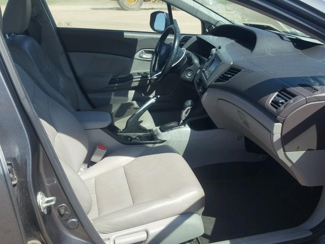 19XFB2F97CE053845 - 2012 HONDA CIVIC EXL GRAY photo 5