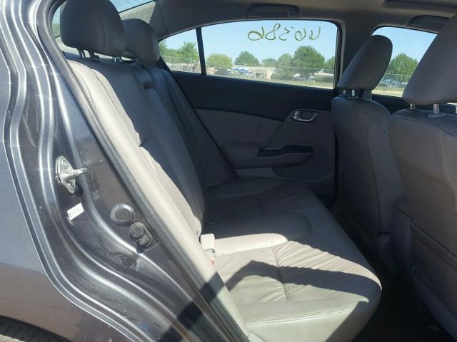 19XFB2F97CE053845 - 2012 HONDA CIVIC EXL GRAY photo 6