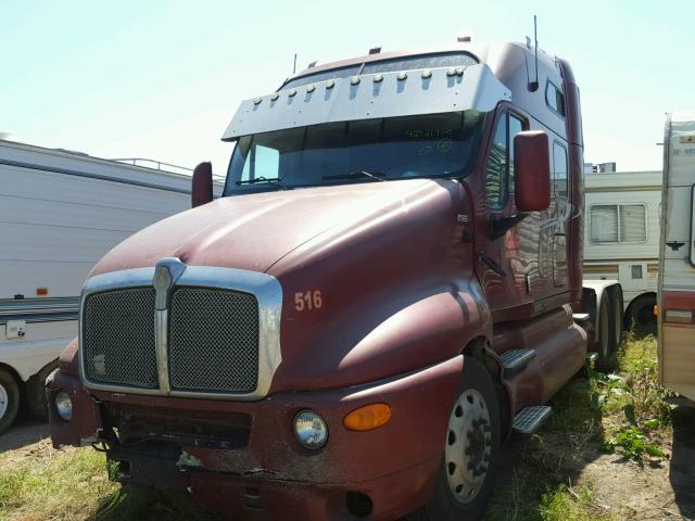 1XKTDB9X0VJ738593 - 1997 KENWORTH CONSTRUCTI MAROON photo 2