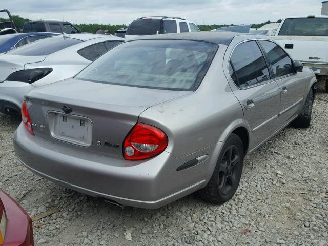 JN1CA31D21T632725 - 2001 NISSAN MAXIMA GXE GRAY photo 4