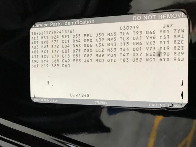 1G4GJ1172HP413761 - 1987 BUICK REGAL 黑色 照片 9