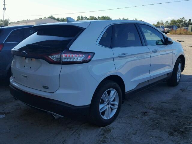 2FMTK4J91FBB32568 - 2015 FORD EDGE SEL WHITE photo 4