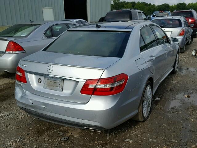 WDDHF7CB6AA044836 - 2010 MERCEDES-BENZ E 550 SILVER photo 4