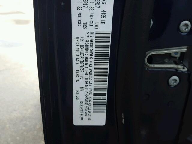 1C4NJCBA1CD678652 - 2012 JEEP COMPASS SP BLUE photo 10