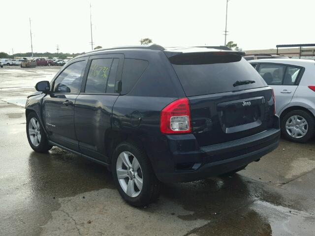 1C4NJCBA1CD678652 - 2012 JEEP COMPASS SP BLUE photo 3