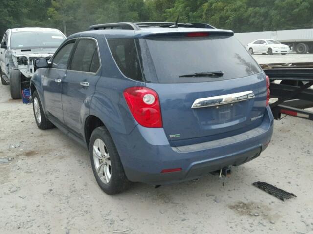 2GNALDEK8C6141477 - 2012 CHEVROLET EQUINOX LT BLUE photo 3