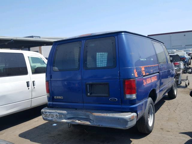 1FTNE24L71HB39651 - 2001 FORD ECONOLINE BLUE photo 4