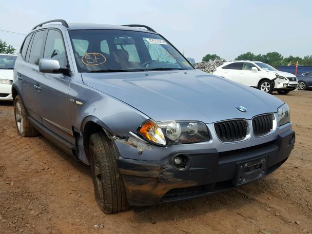 WBXPA73444WB27376 - 2004 BMW X3 2.5I BLUE photo 1