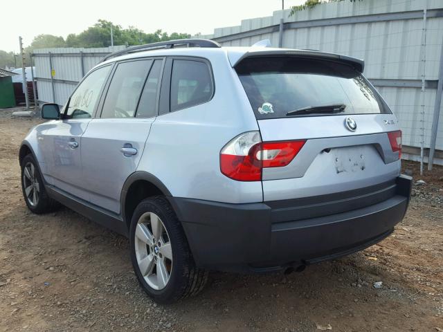 WBXPA73444WB27376 - 2004 BMW X3 2.5I BLUE photo 3