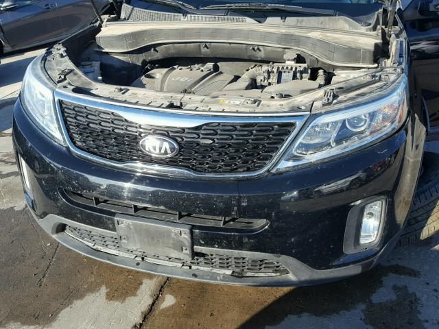 5XYKT4A62FG645861 - 2015 KIA SORENTO LX BLACK photo 7