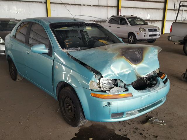 KL1TD52605B317022 - 2005 CHEVROLET AVEO BASE Թիրկույզ լուսանկար 1