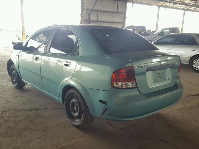 KL1TD52605B317022 - 2005 CHEVROLET AVEO BASE Թիրկույզ լուսանկար 3