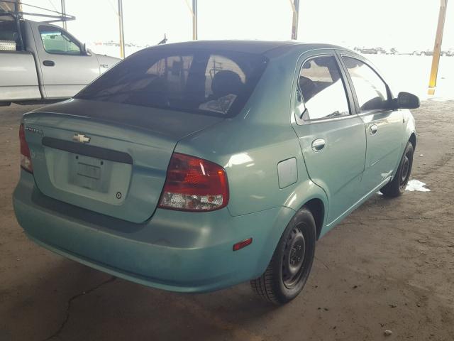 KL1TD52605B317022 - 2005 CHEVROLET AVEO BASE Թիրկույզ լուսանկար 4